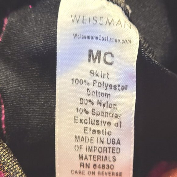 WEISSMAN girl's dance costume bodysuit spandex 2-piece- skirt & bodice - Picture 7 of 9